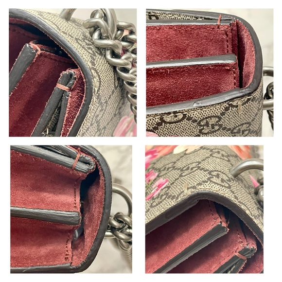 GUCCI GG Supreme Monogram Blooms Dionysus Shoulder  Bag - Picture 7 of 16